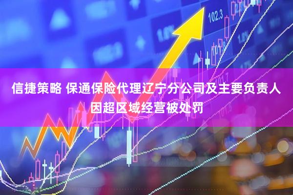 信捷策略 保通保险代理辽宁分公司及主要负责人因超区域经营被处罚