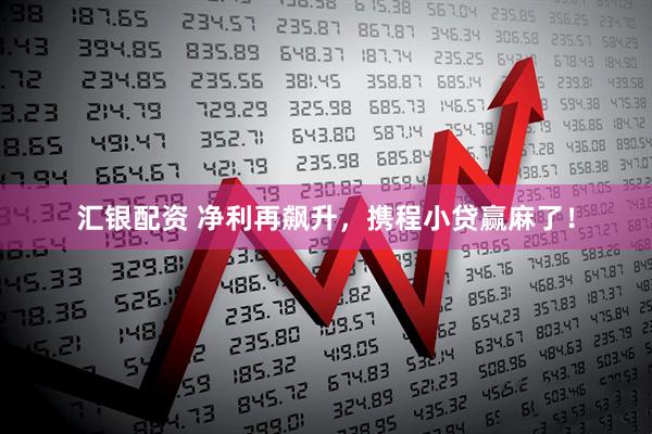 汇银配资 净利再飙升，携程小贷赢麻了！
